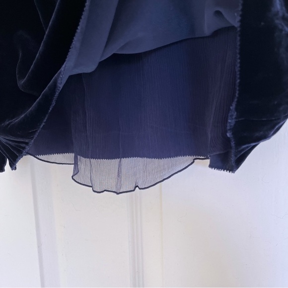 Velvet Blue Silk Blend Top, Size 14 NWT - Picture 7 of 9